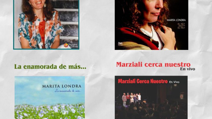 La discografía completa de la cantora Marita Londra se encuentra en las plataformas digitales